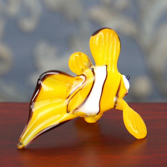 Сувенир из стекла миди "Рыба", 8 х 4,5 х 4 см