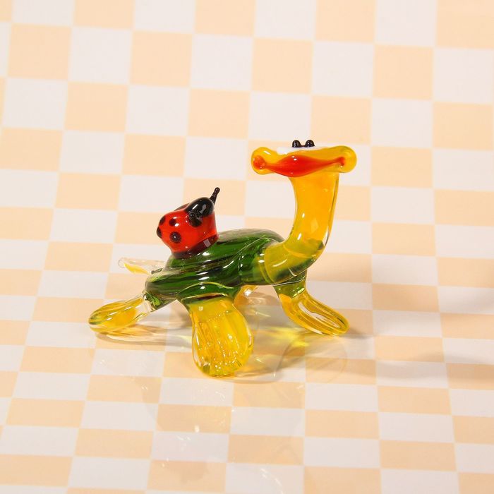 Сувенир из стекла миди "Черепаха", микс, 7 х 4 х 5,5 см