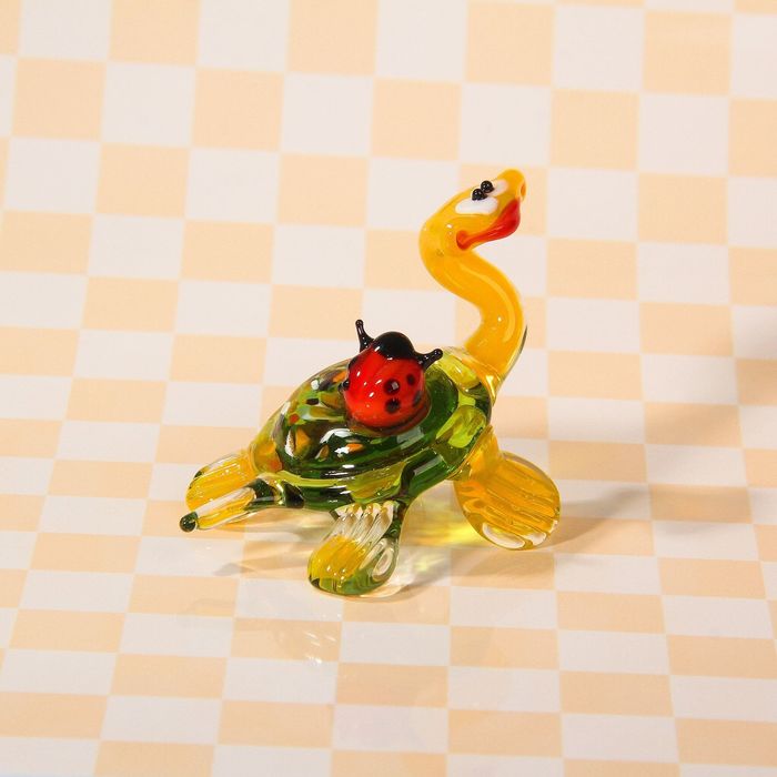 Сувенир из стекла миди "Черепаха", микс, 7 х 4 х 5,5 см