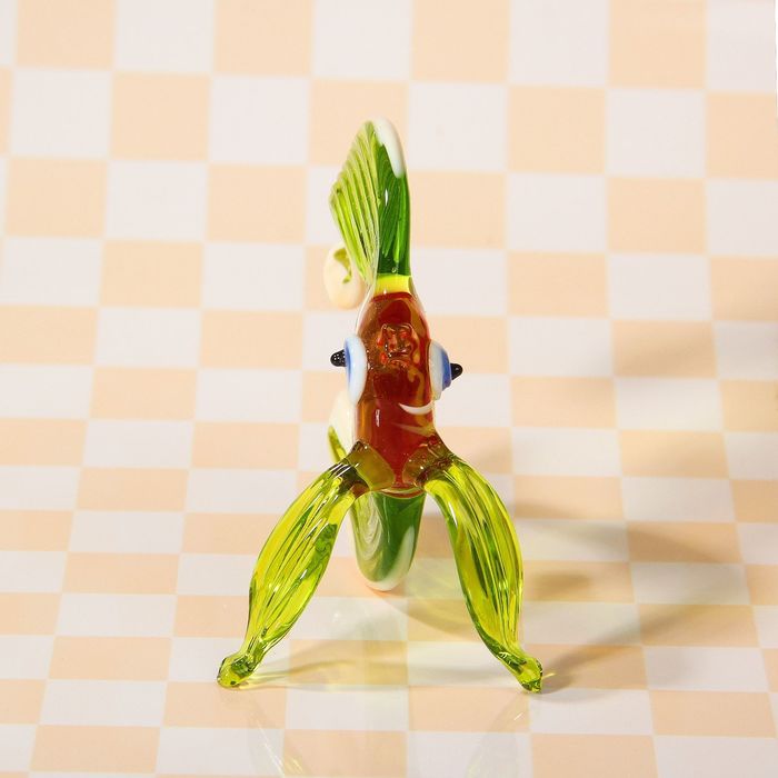 Сувенир из стекла миди "Рыба", микс, 6,5 х 3,5 х 5,5 см