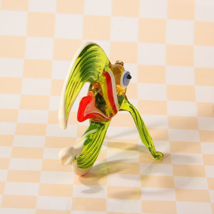 Сувенир из стекла миди "Рыба", микс, 6,5 х 3,5 х 5,5 см