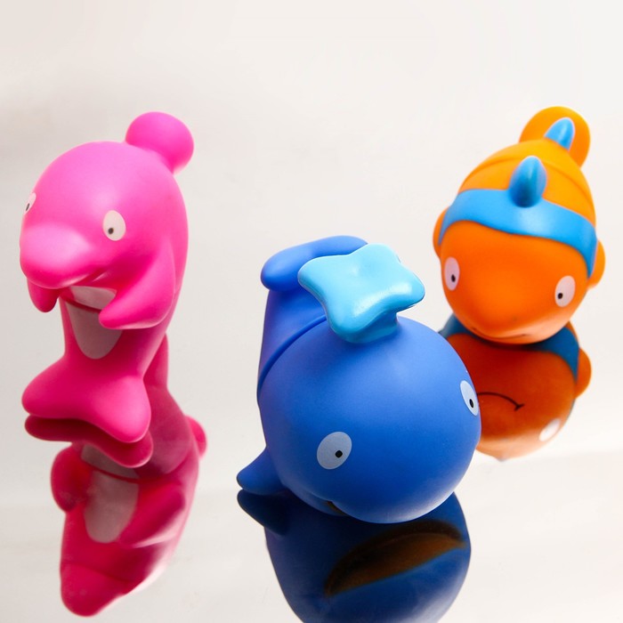 Игрушка-пазл для ванны «Океан», в наборе 3 шт.