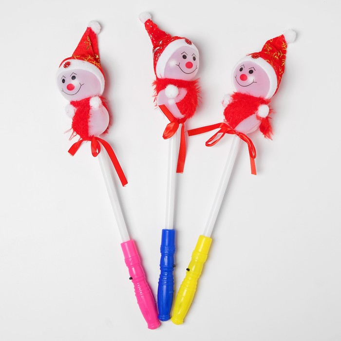 Палочка световая "Снеговик", цвет красный