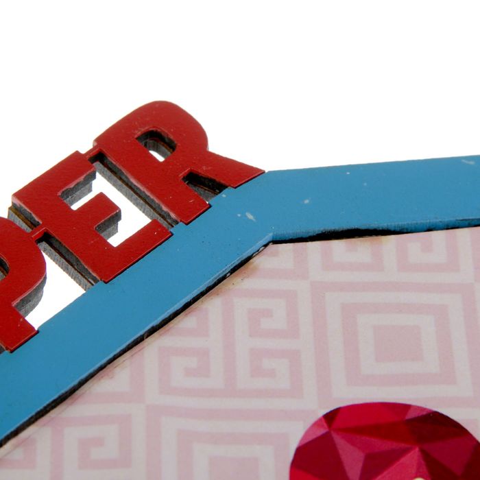 Фоторамка для фото 16х13,5 см "Супер муж и папа" 31,3х19,5 см