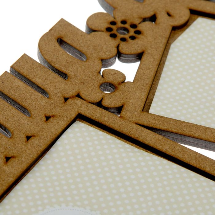 Фоторамка на 4 фото 10х15 см, 9х13 см "Наша доченька" неокрашенная 62х23 см