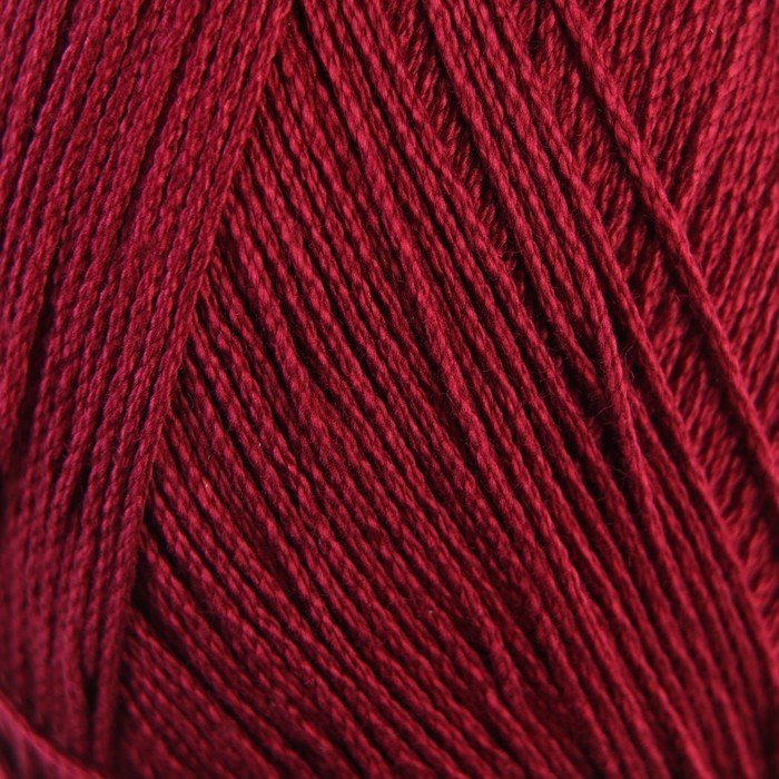 Пряжа "Алина" 100% мерсеризованный хлопок 220м/50гр (0023, вишня)