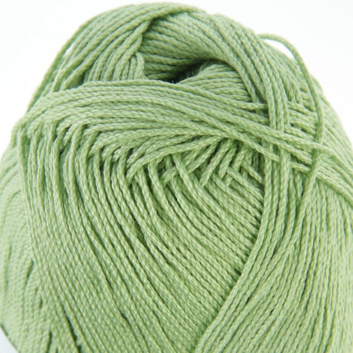 Пряжа "Алина" 100% мерсеризованный хлопок 220м/50гр (0580, зеленое яблоко)