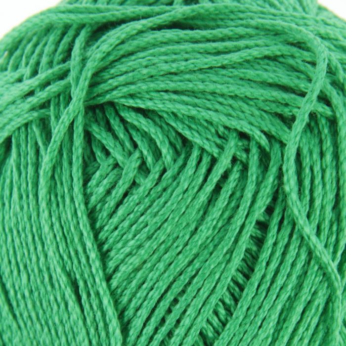 Пряжа "Алина" 100% мерсеризованный хлопок 220м/50гр (0723, яркая зелень)