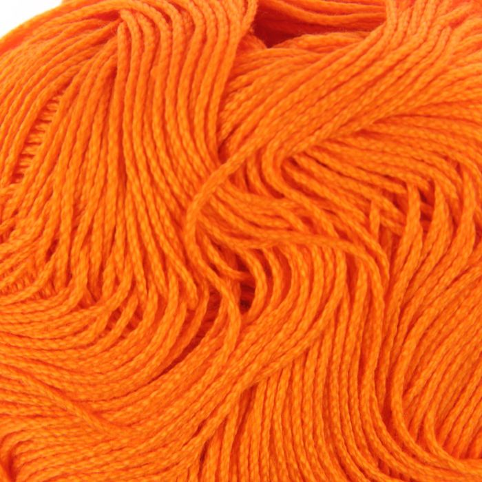 Пряжа "Алина" 100% мерсеризованный хлопок 220м/50гр (0493, ярко-оранжевый)