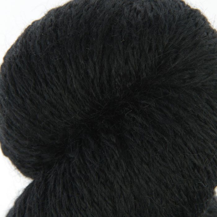 Пряжа "Альпака Софт" 100% альпака 110м/100гр (0140, черный)