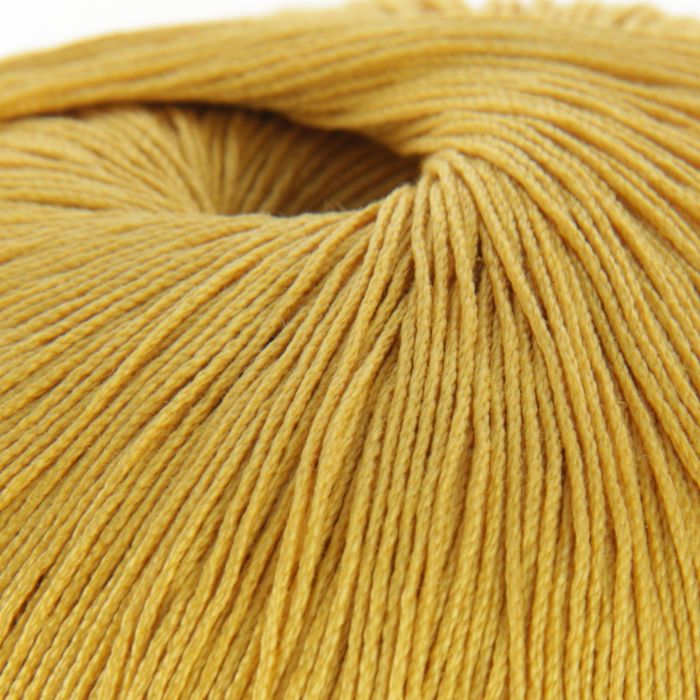 Пряжа "Астра" 100% мерсеризованный хлопок 610м/100гр (1268, горчица)