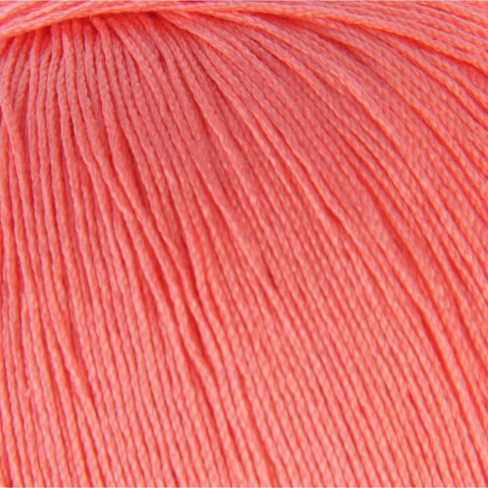 Пряжа "Астра" 100% мерсеризованный хлопок 610м/100гр (1390, коралл)
