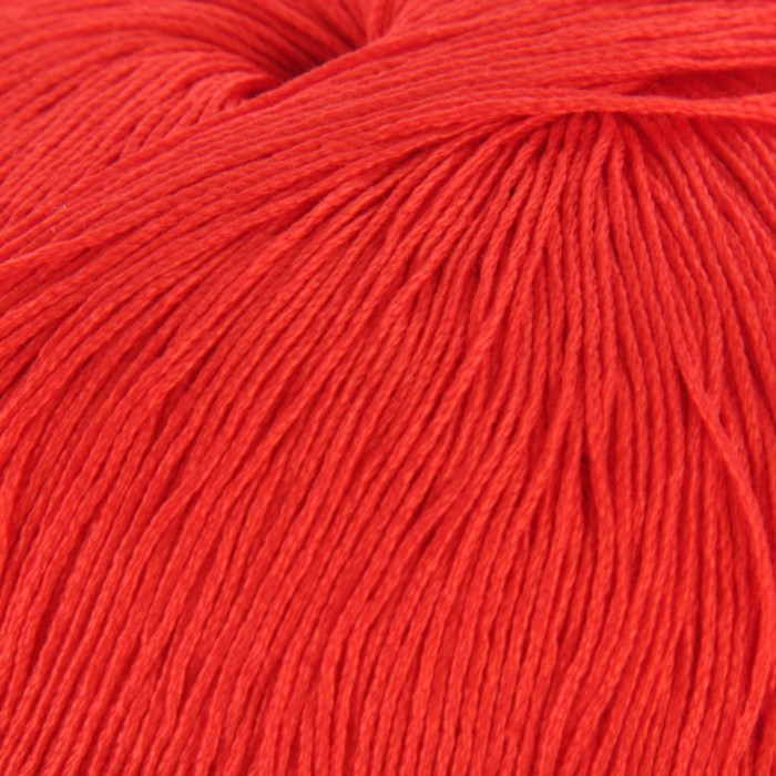 Пряжа "Астра" 100% мерсеризованный хлопок 610м/100гр (0042, красный)
