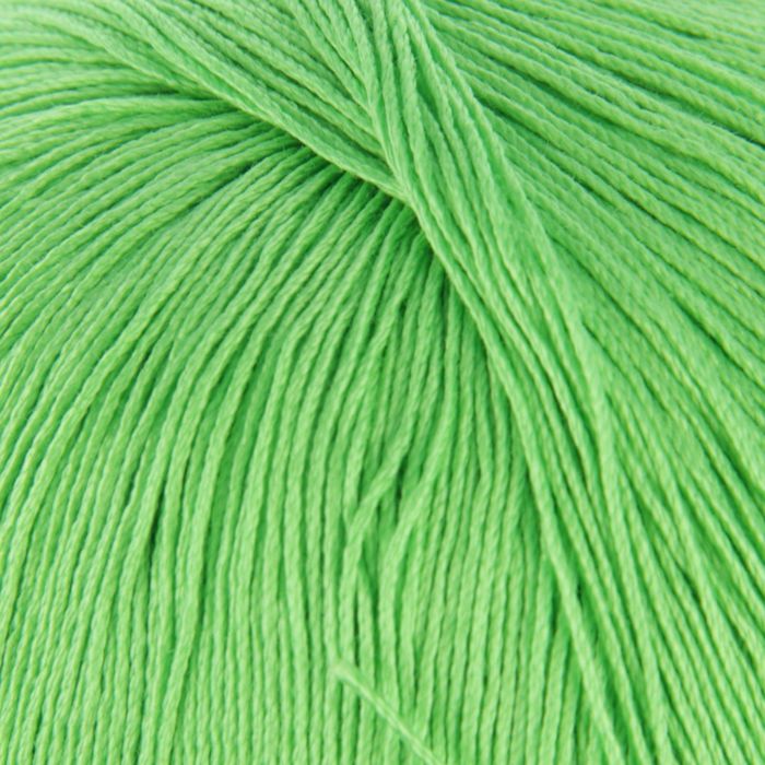 Пряжа "Астра" 100% мерсеризованный хлопок 610м/100гр (3298, яркий салат)