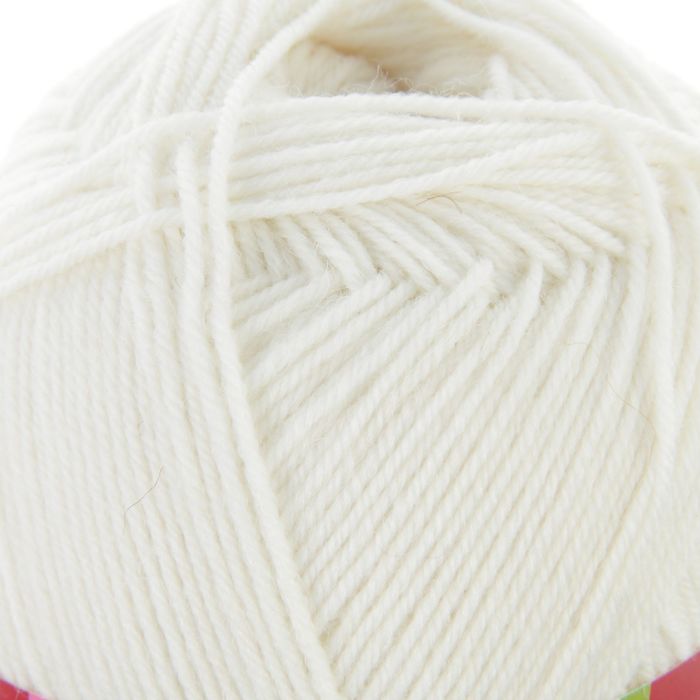 Пряжа "Водопад" 70% шерсть, 30% капрон 400м/100гр (0230, отбелка)