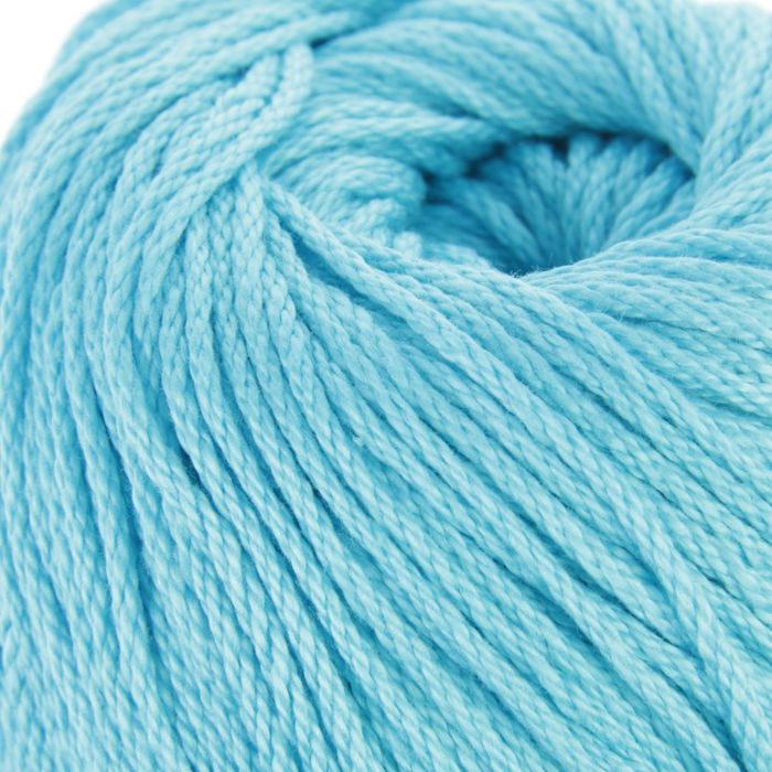 Пряжа "Крокус" 100% мерсеризованный хлопок 160м/100гр (0474, голуб.бирюза)