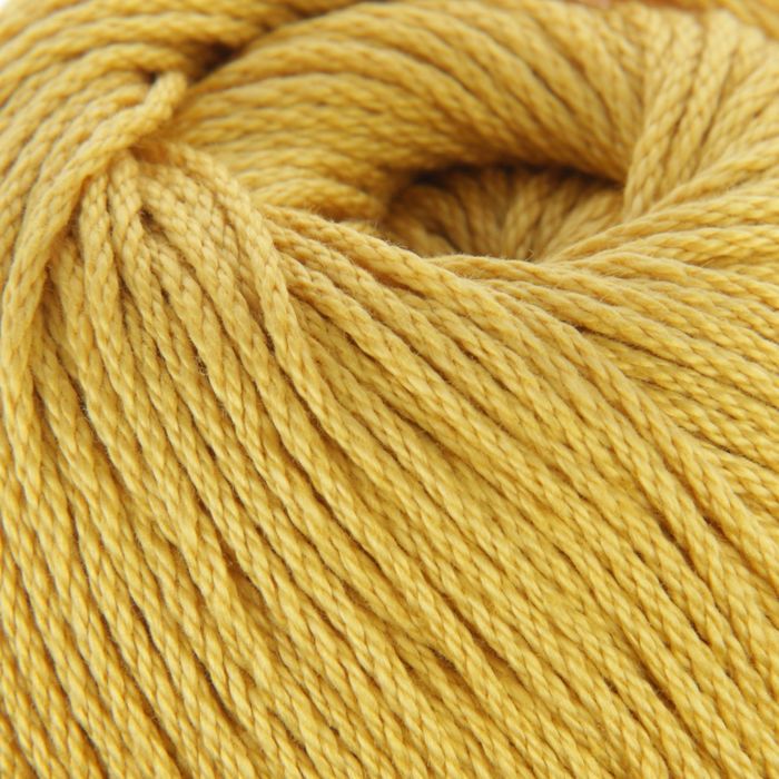 Пряжа "Крокус" 100% мерсеризованный хлопок 160м/100гр (1268, горчица)