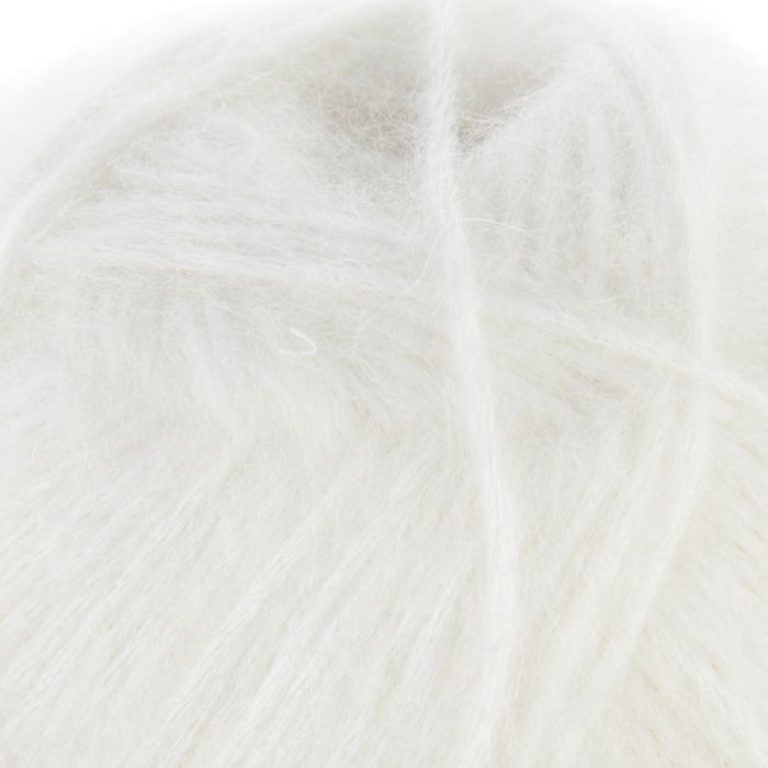 Пряжа "Нежная альпака" 20% альпака, 60% хлопок, 20% акрил 290м/100гр (0230, отбелка)