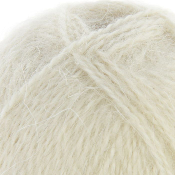 Пряжа "Пушинка" 50% шерсть, 50% козий пух 225м/50гр (3830, ванильный)