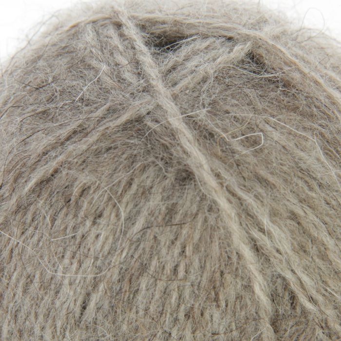 Пряжа "Пушинка" 50% шерсть, 50% козий пух 225м/50гр (1507, натуральный)