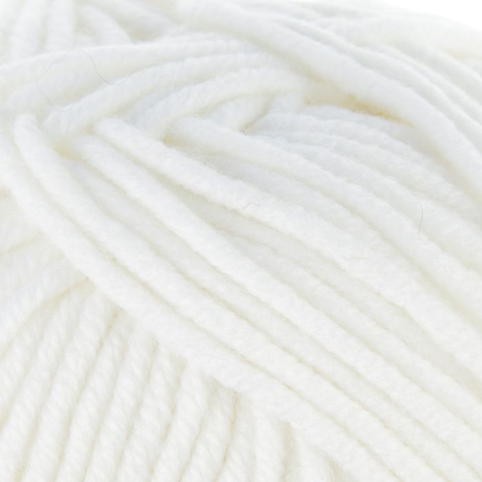 Пряжа "Юбилейная" 20% меринос.шерсть, 80% акрил 200м/200гр (0235, супер белый)