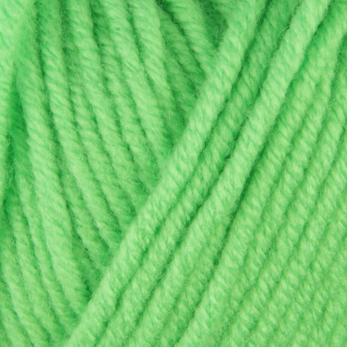 Пряжа "Юбилейная" 20% меринос.шерсть, 80% акрил 200м/200гр (3298, яркий салат)