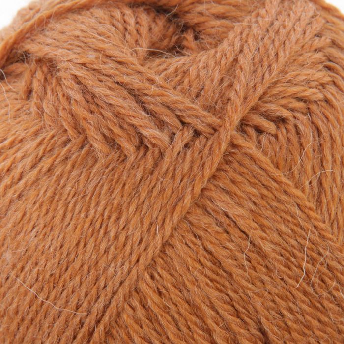 Пряжа "Алиса" 50% шерсть, 50% вискоза 300м/100гр (2212, абрикос)