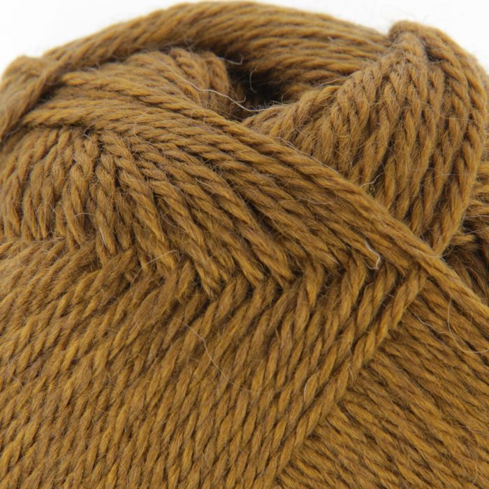 Пряжа "Алиса" 50% шерсть, 50% вискоза 300м/100гр (1410, золотой)