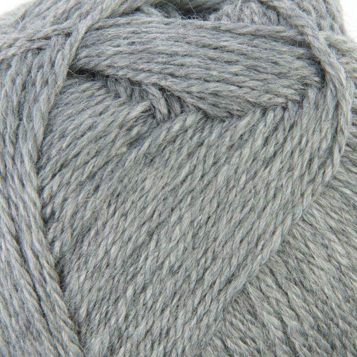 Пряжа "Алиса" 50% шерсть, 50% вискоза 300м/100гр (3282, меланж (серый ))