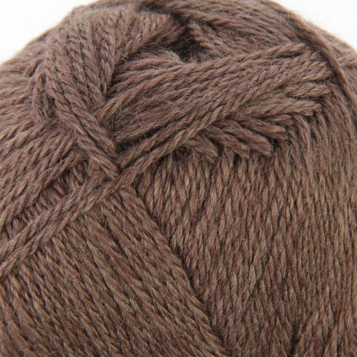 Пряжа "Алиса" 50% шерсть, 50% вискоза 300м/100гр (1251, молочный шоколад)