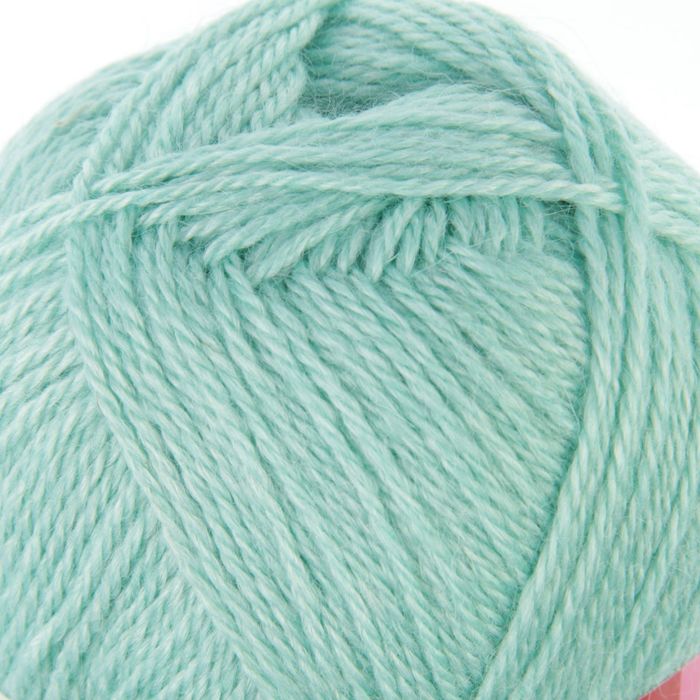 Пряжа "Алиса" 50% шерсть, 50% вискоза 300м/100гр (3853, мята)
