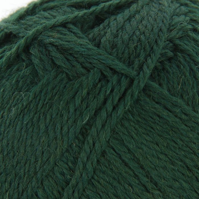 Пряжа "Алиса" 50% шерсть, 50% вискоза 300м/100гр (0094, темно-зеленый)