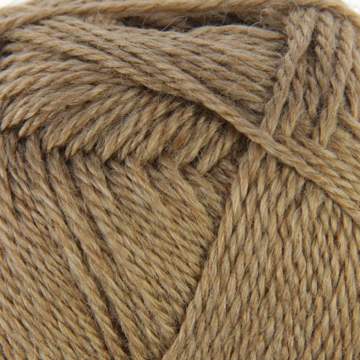 Пряжа "Алиса" 50% шерсть, 50% вискоза 300м/100гр (0182, тёмный песок)