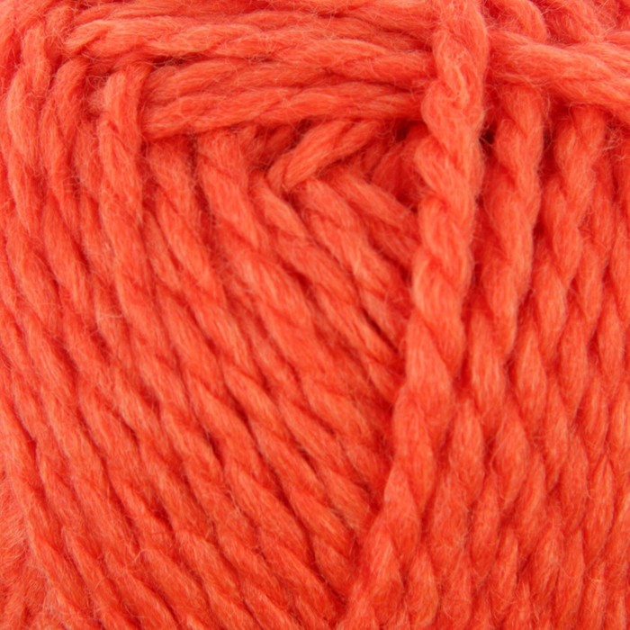 Пряжа "Мелодия" 50% шерсть, 50% акрил 100м/100гр (0493, ярко-оранж.)