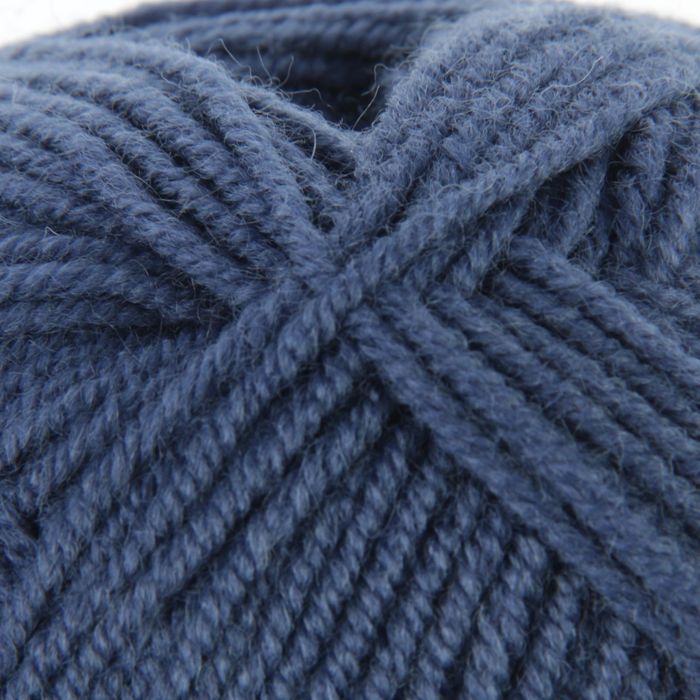 Пряжа "Мираж" 50% шерсть, 50% акрил 330м/100гр (1600, джинсовый)