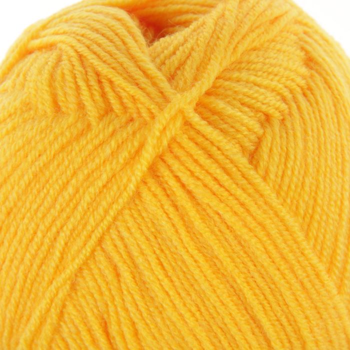 Пряжа "Мираж" 50% шерсть, 50% акрил 330м/100гр (0596, желтый)