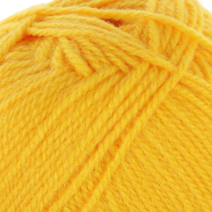 Пряжа "Подмосковная" 50% шерсть, 50% акрил 250м/100гр (0596, желтый)