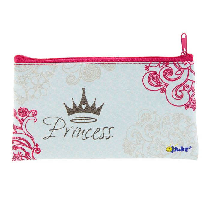 Пенал мягкий 1 отд. плоский 105*195 ПМ 1-24 дев Принцесса винтаж