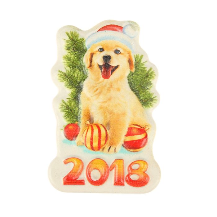 магнит Символ Года "Довольный Рыжик", микс,