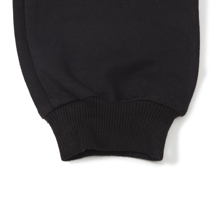 Брюки спортивные для девочки, рост 128 см, цвет чёрный