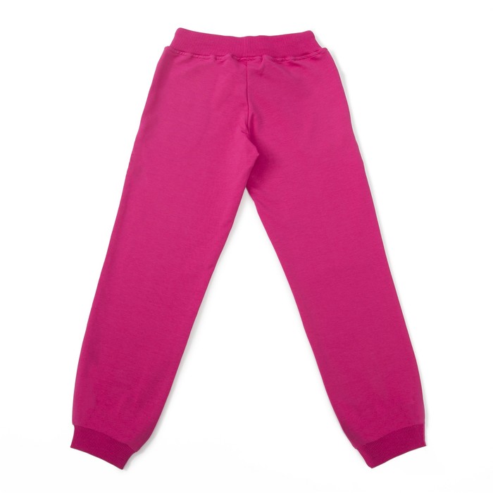 Брюки спортивные для девочки, рост 128 см, цвет фуксия