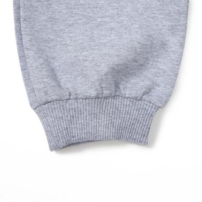 Брюки спортивные для девочки, рост 158 см, цвет серый меланж