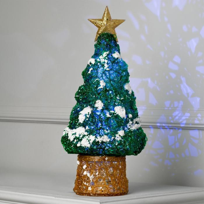 Фигура акрил. "Елка средняя" 20х20х42 см,(3хАА не в компл.) USB, 6 LED, МУЛЬТИ