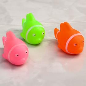 

Набор резиновых игрушек для игры в ванной «Рыбки», 8 шт., цвета МИКС
