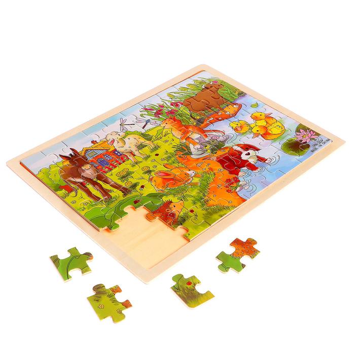 Пазл "На пруду", 60 элементов