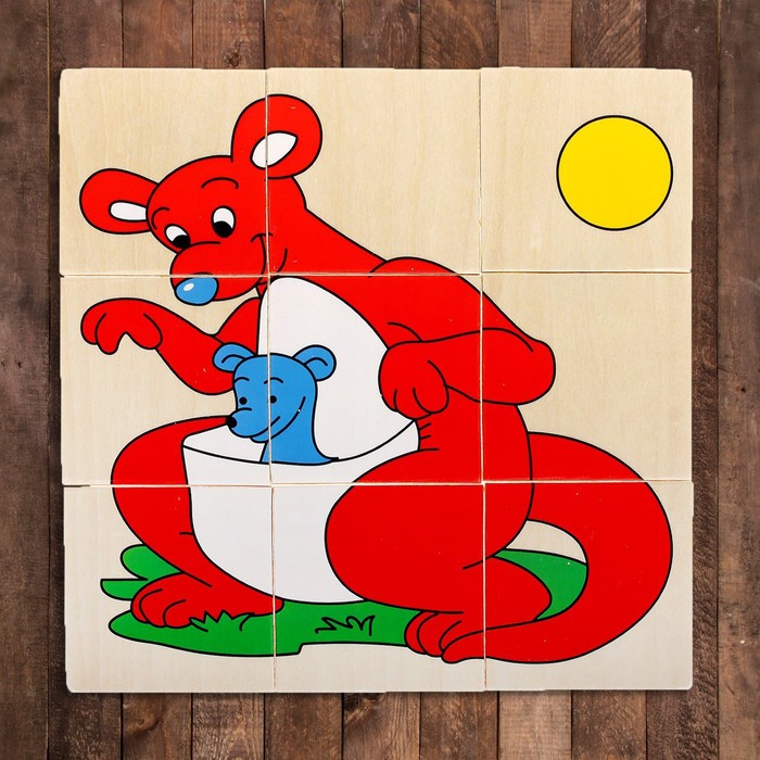 Пазл малый "Кенгуру", 9 элементов