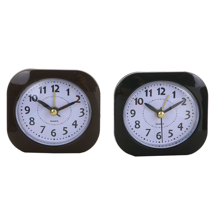 Будильник d=6,с закругленными краями, микс 8х3х7см