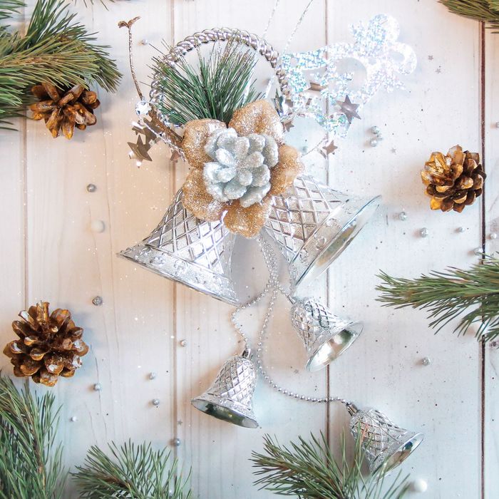 Украшение новогоднее "Феерия праздника" колокольчики 15*35 см