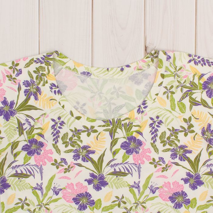 Комплект женский (футболка, шорты) 8829 цвет фиолетовый, р-р 50