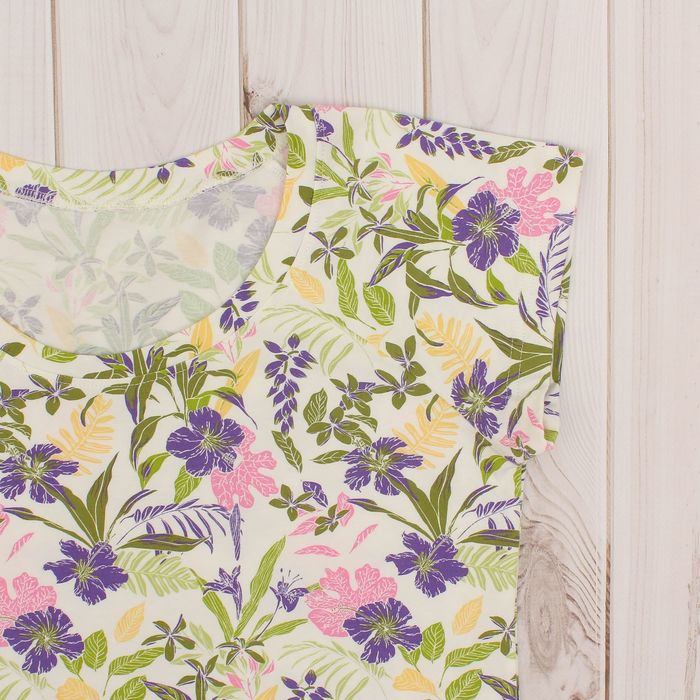 Комплект женский (футболка, шорты) 8829 цвет фиолетовый, р-р 50